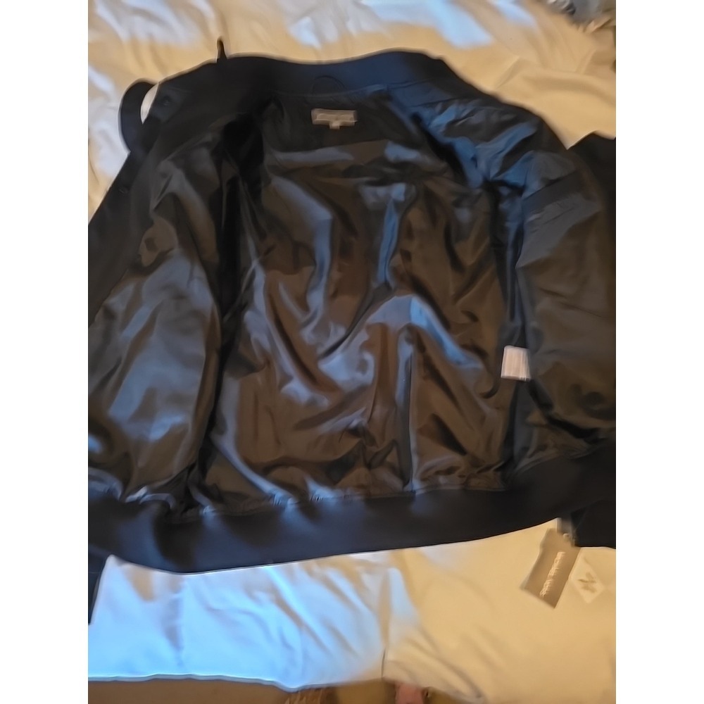 Michael Kors Softshell Bomber Jacket Black Size XL - Picture 13 of 16